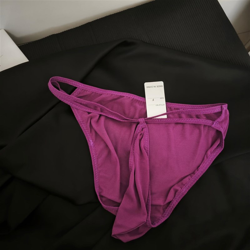 【极度性感】男单层窄边囊袋三角网纱超爽柔滑U凸薄无痕透明内裤