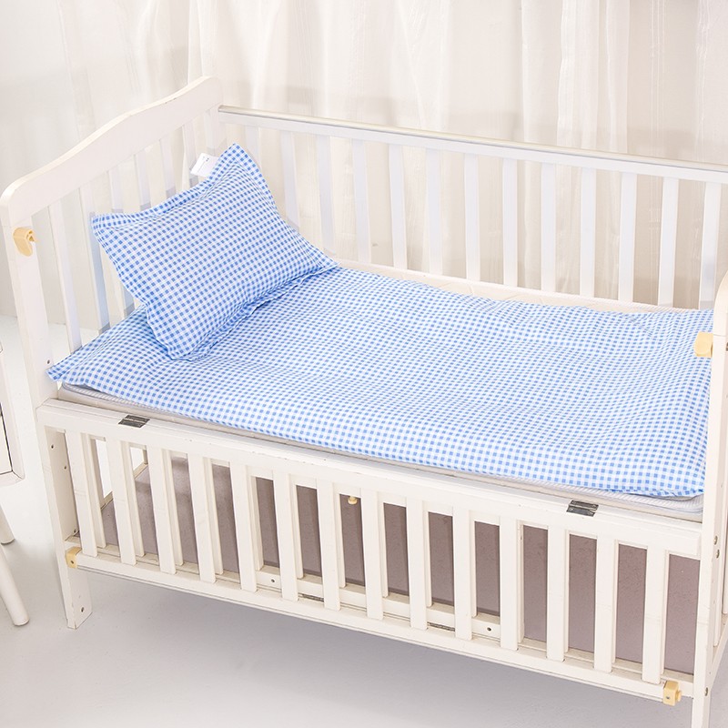 儿童床垫套床单全棉宝宝幼儿园垫被午睡小床棉花丝绵褥子纯棉格子