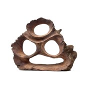 寄居蟹鱼虾躲避多孔树洞爬宠鱼缸造景虾窝鱼窝产卵繁殖原木摆件