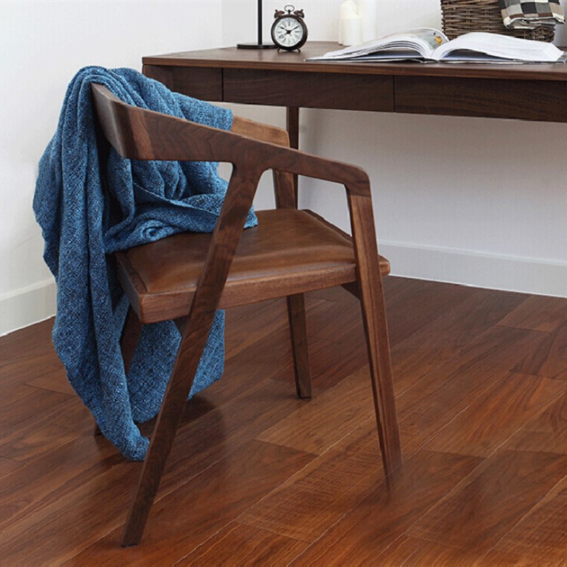 美式实木餐椅办公椅休闲椅电脑椅复古椅子西餐桌椅咖啡厅椅总统椅