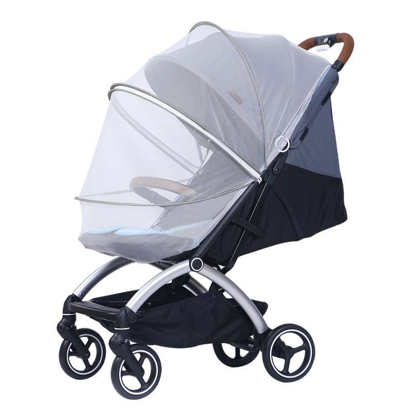 婴儿车蚊帐全罩式通用宝宝遮光罩手推车专用蚊帐罩可折叠遮阳帘小