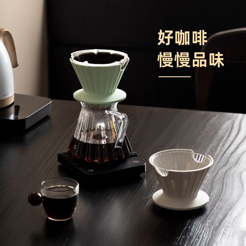 maxwin手冲咖啡滤杯V60过滤器蛋糕型过L滤漏斗分享壶咖啡器具套装