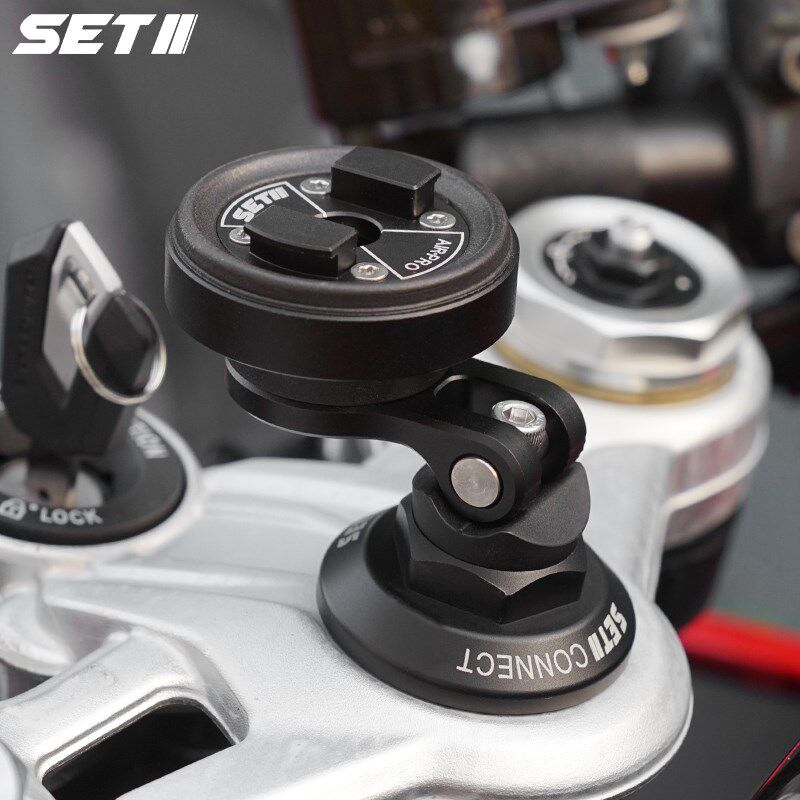 SETES首发钱江赛系列800/550/C600摩托车手机导航支架专用减震支
