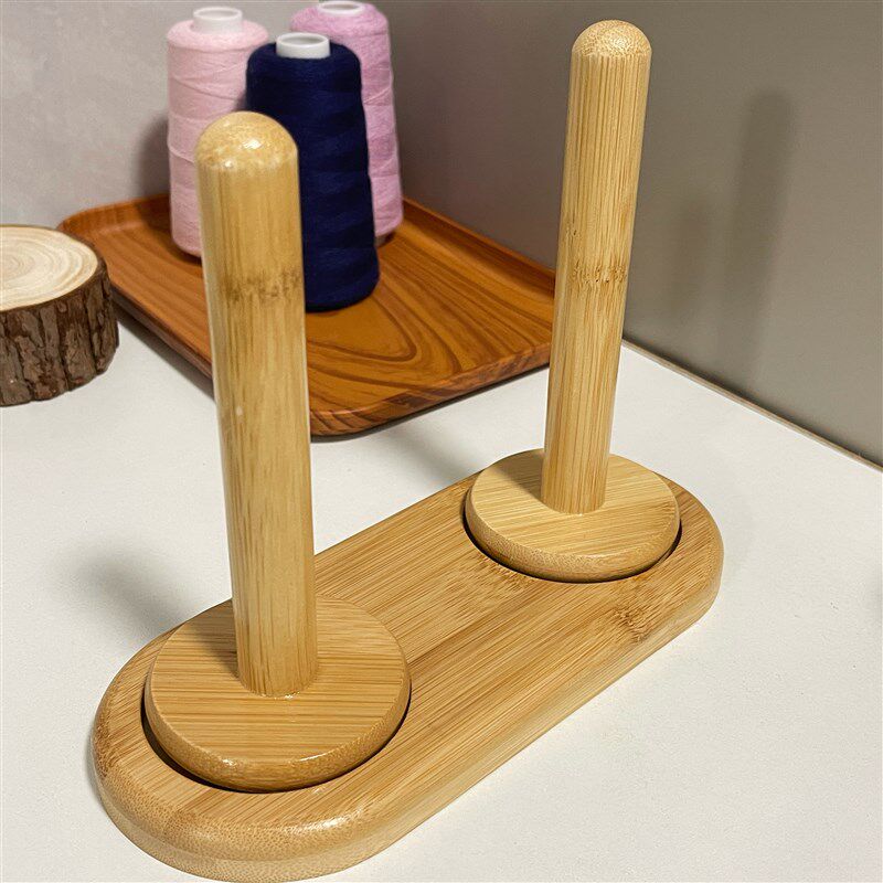 【双股毛线轴】毛线固y定器diy手工旋转毛线轴
