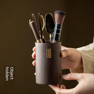 武阴堂核桃茶道六君r子套装纯实木茶道桶茶针茶夹茶匙茶道配件