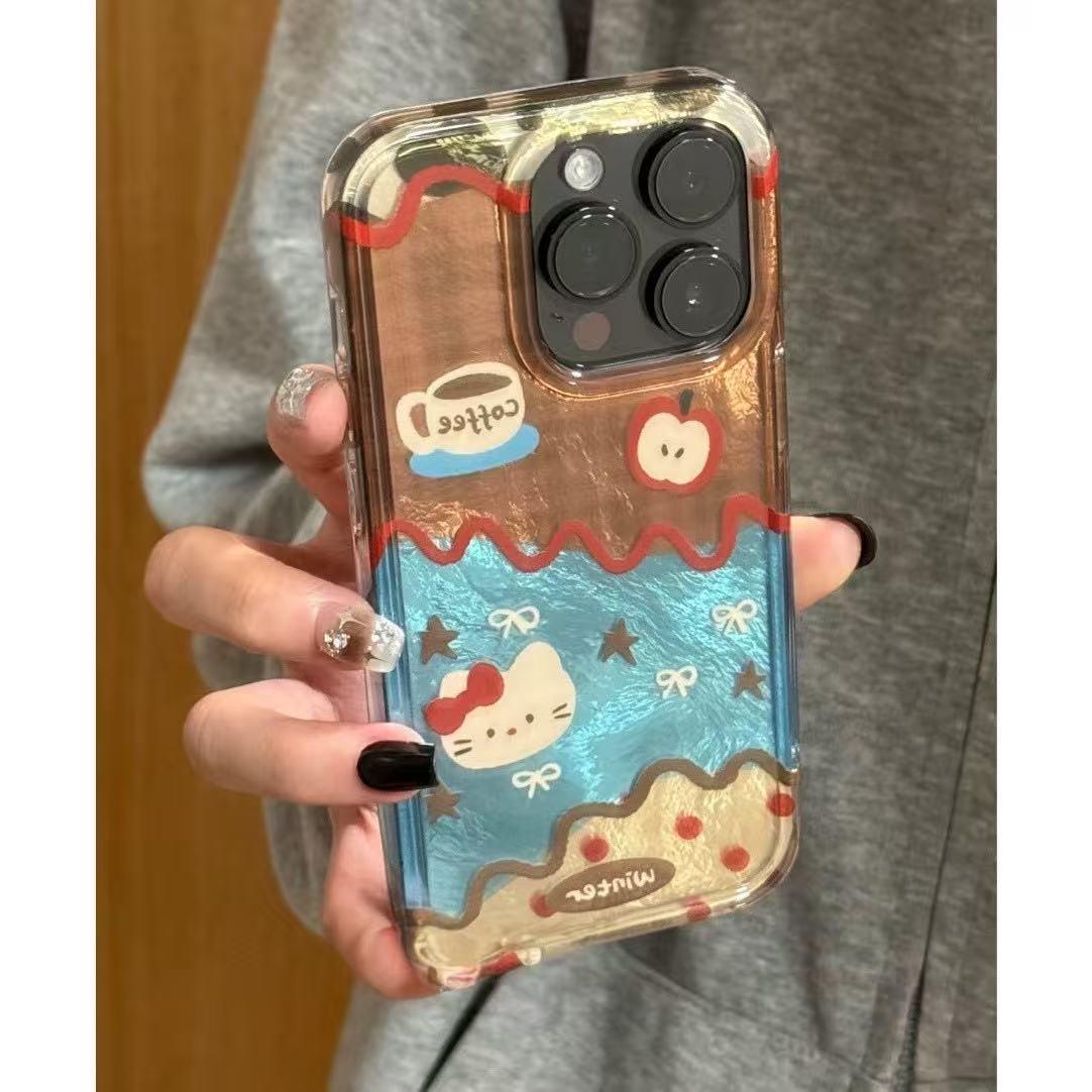 柯柯棕蓝纹理苹果kt猫适