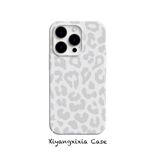 柯柯ins风灰色豹纹简约小众适用苹果iPhone16promax菲林手机壳14欧美日韩风女小米15华为mate70小众ins风