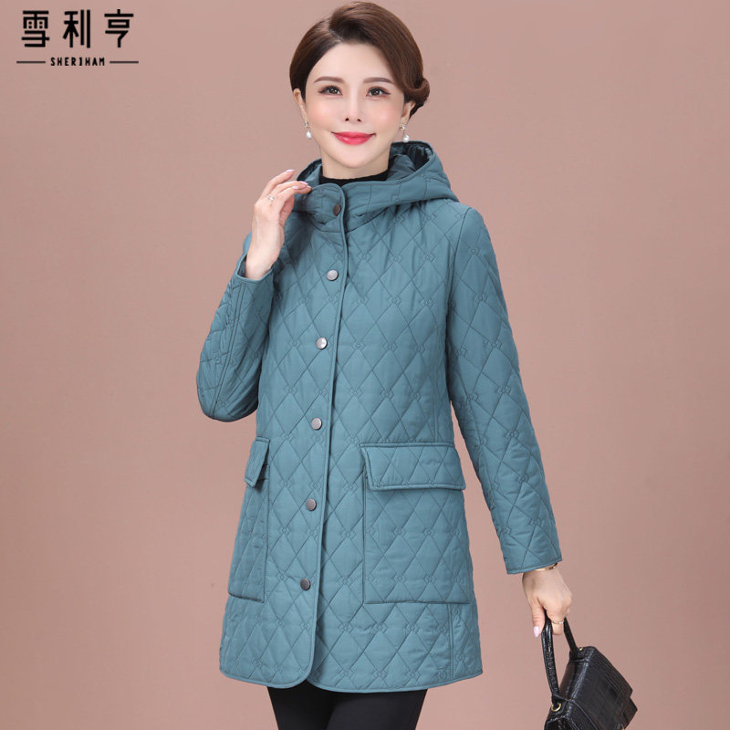 好货中年妈妈薄棉服2025新款秋冬装棉衣洋气中老年女冬季时尚棉袄