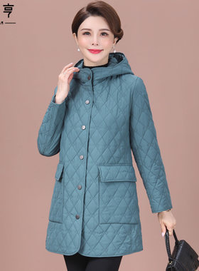 好货中年妈妈薄棉服2025新款秋冬装棉衣洋气中老年女冬季时尚棉袄