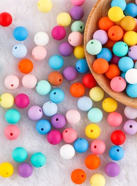 新品Kovict 50Pcs Silicone Beads 12mm Round Perle Silicone De