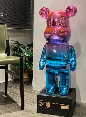 好货网红暴力熊落地大摆件北欧现代创意客厅电视柜装饰电镀卡通存