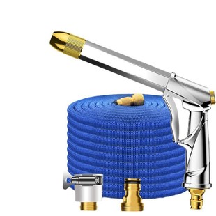 浇花喷头工具套装 汽车高压洗车水枪家用q伸缩水管软管冲水泵套装
