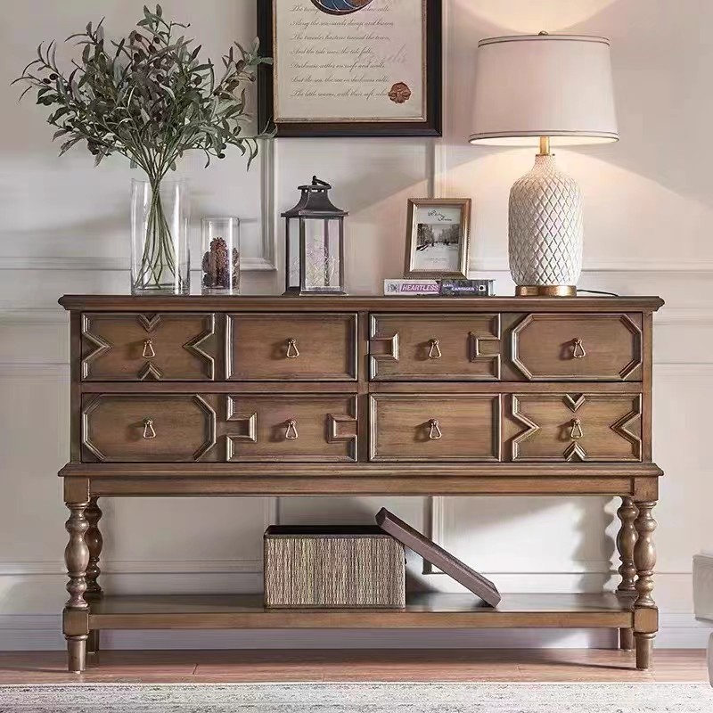 速发美式入门玄关柜复古客厅实木餐边柜隔断柜靠墙一饰进户装体收,住宅家具,门厅/玄关柜/玄关架,淘宝优惠券,粉丝福利购,淘宝优惠卷