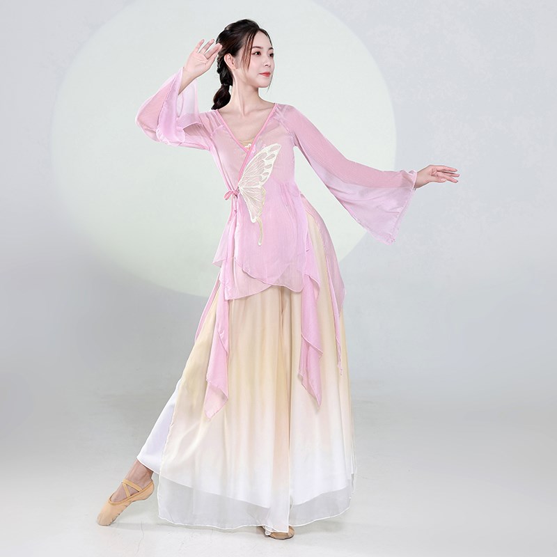 速发古典舞身韵纱衣舞蹈练功服学表古风中国舞演出服仙生艺考气演