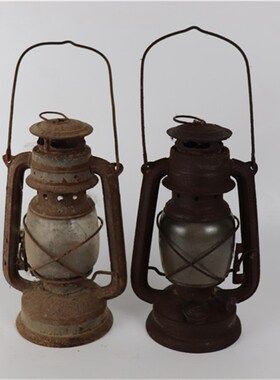 速发怀旧老罩件老提灯铁皮老煤油灯手提灯老式马灯老物灯民俗收藏