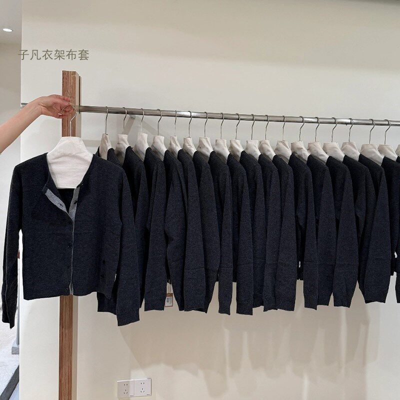 速发服装店衣架布套防滑防尘布罩棉麻无痕外罩衣柜内防溜肩可LOGO
