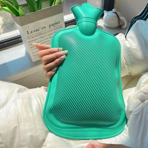 速发老式斜纹充水水暖袋大容量灌暖加厚家用手脚注水