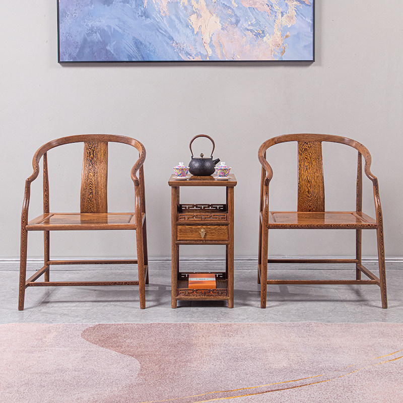 速发红木家椅鸡翅木圈椅实中式全新木休闲茶具仿古靠背椅办公太师,住宅家具,红木椅凳,淘宝优惠券,粉丝福利购,淘宝优惠卷