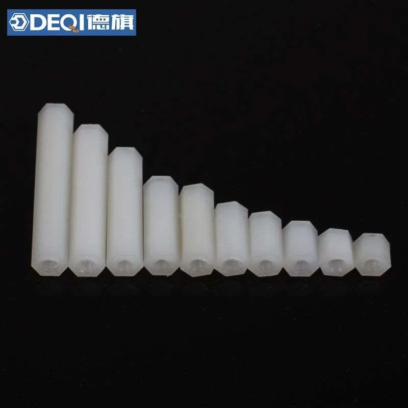 德旗M3尼龙六角隔离柱螺丝 螺柱双通螺内纹双头尼龙柱铜柱 10新品