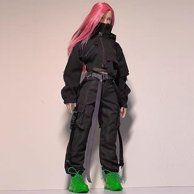 1/6分兵人衣服ob24赛博朋克p20雏菊28小布娃衣裤子bjd机能工装裤