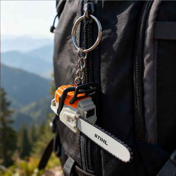 新品Portable Chainsaw Key Ring便携式电锯钥匙圈挂件钥匙扣挂件