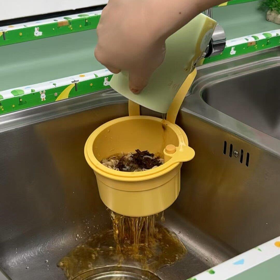 厨房水槽剩菜过滤网水龙头沥水篮挂袋洗碗海绵收纳免打孔水池挂篮