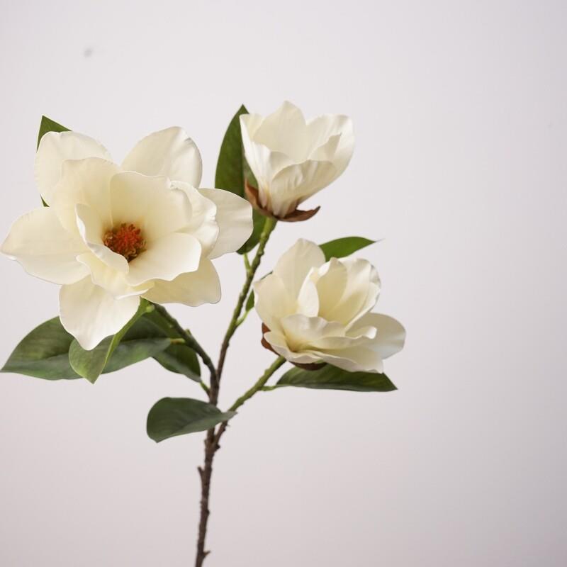 仿真花3头玉兰简约风陈列轻盈家居装饰花艺师插花摄影道具摆件