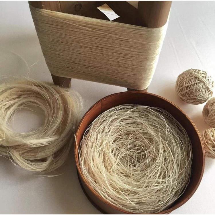 H 剑麻纤维艺术手工diy面料服装设计材料羊毛毡湿毡挂毯织布纺纱