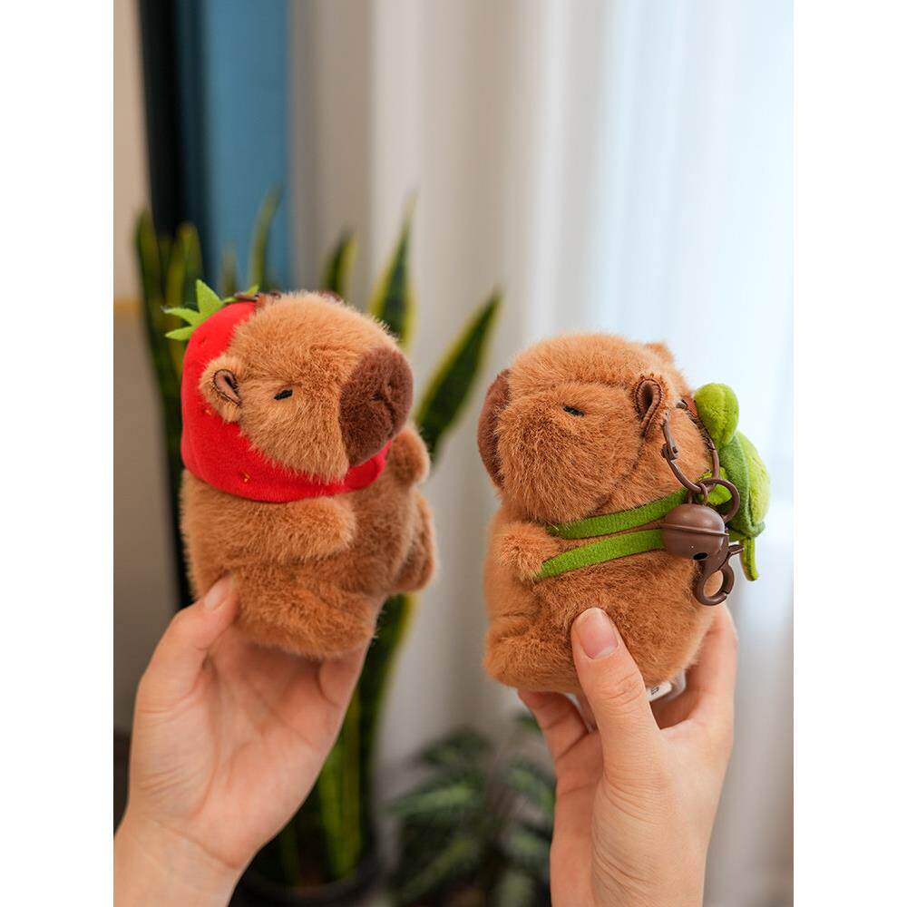 卡皮巴拉水豚玩偶挂件丑萌公仔毛绒玩具包包挂饰可爱女生娃娃小号