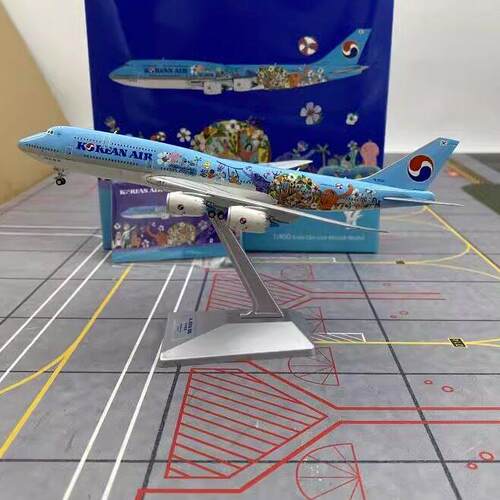 YY Wings 1/400 合金成品飞机模型 大韩航空 Boeing 747-8 HL7630