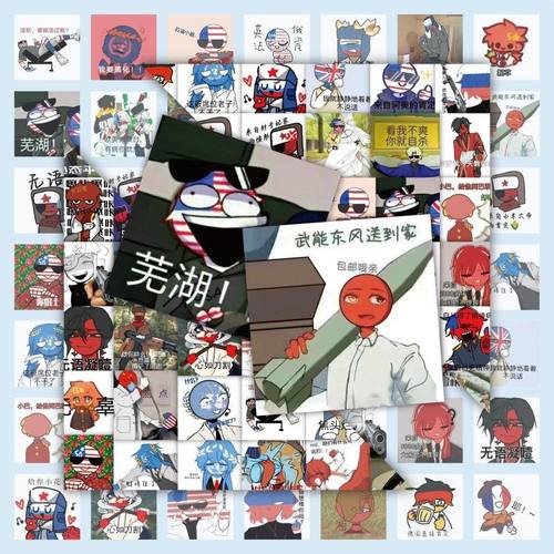 ch国拟周边贴纸动漫国拟五常贴纸