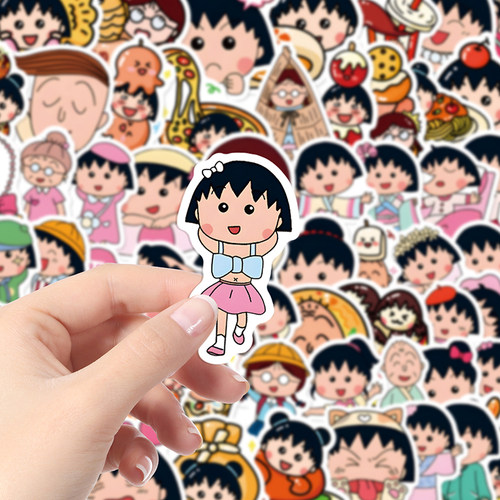 陶创创桃小丸子动漫人物装饰贴纸