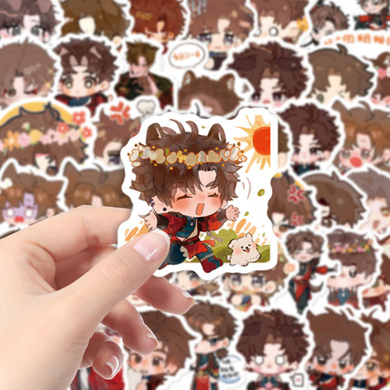 100张爆款代号鸢孙策贴纸卡通动漫防水装饰手机壳笔记本电脑行李箱贴画