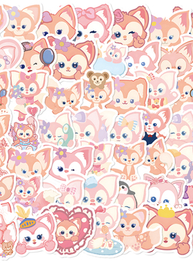 150张迪士尼合集贴纸高颜值玲娜贝儿星黛露装饰手机壳笔记本电脑行李箱防水贴画