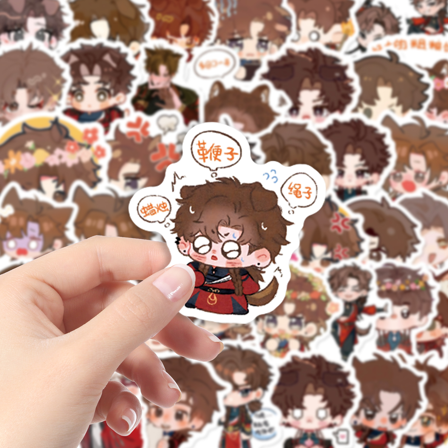代号鸢孙策贴纸可爱卡通游戏防水