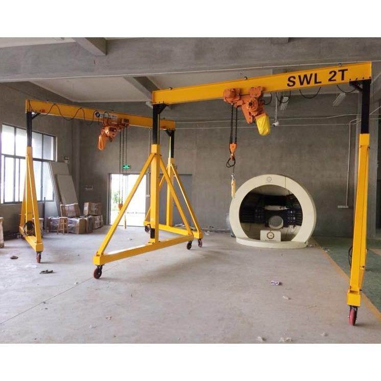 1吨移动式简易起重机小型电动龙门架工地仓库用起重搬运龙门架