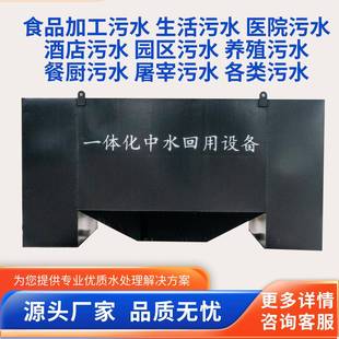 中水回用设备碳钢地埋式工业废水装置农村生活污水一体机