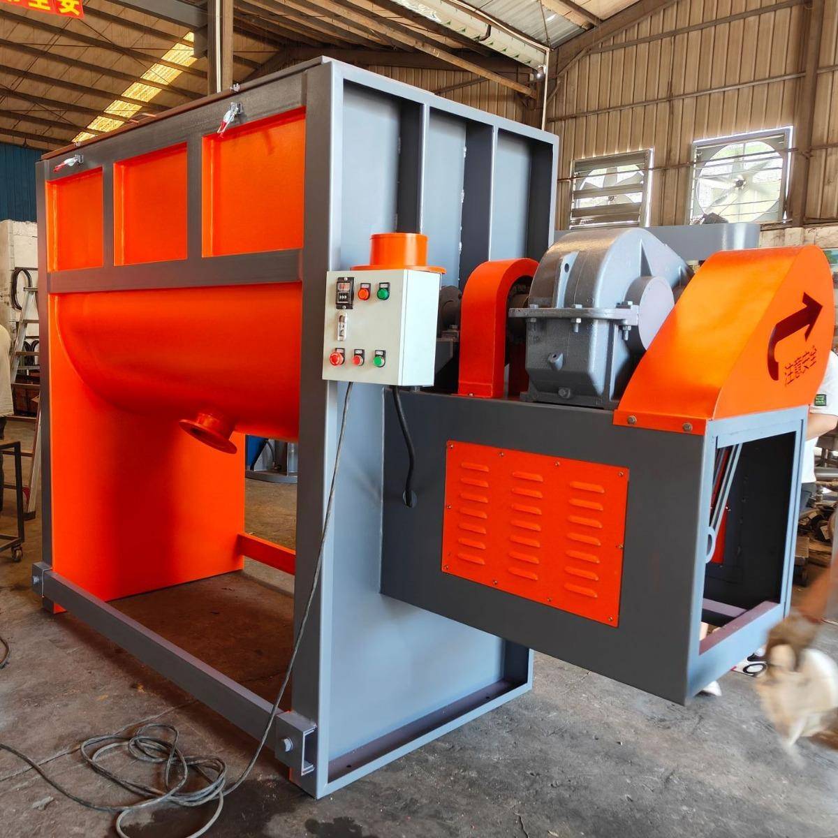 卧式搅拌机钛白粉搅拌混合机洗衣粉搅拌机塑料颗粒片料搅拌机