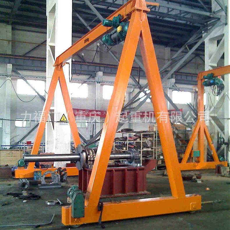 工厂便携式龙门架简易小型手推门式起重机1吨龙门吊