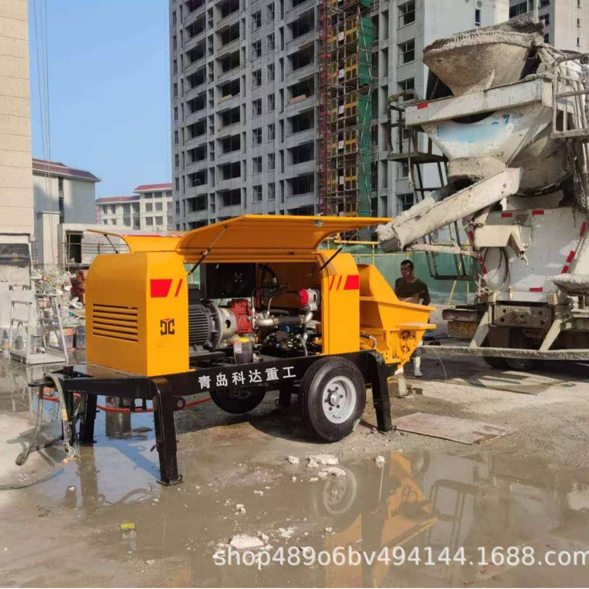 细石泵电机HBT混凝土输送泵青岛地泵厂家