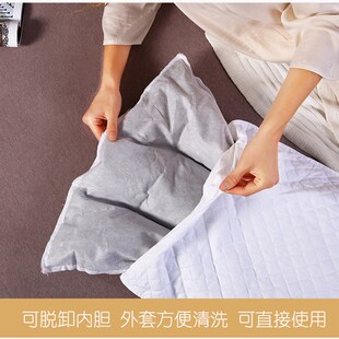 纯棉全棉枕头男 荞麦枕低枕枕芯48cmx74cm一对酒店专用硬枕可拆洗