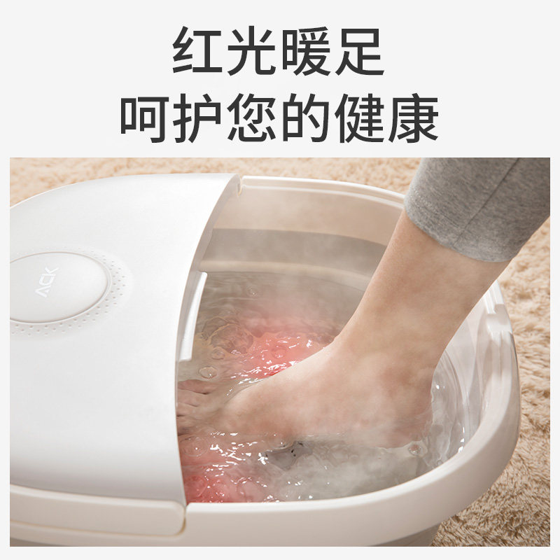 电动高深桶按摩洗脚盆足浴器全自动恒温加热浸脚泡脚桶机保温家用