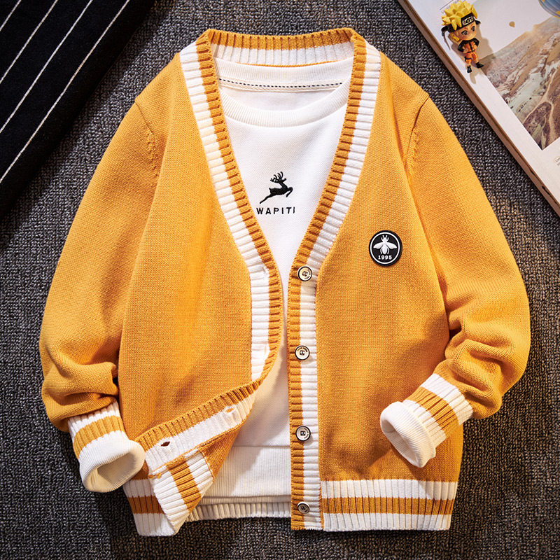 男童针织开衫2022年新款春装薄款儿童纯棉毛衣外套中大童春秋款男,童装/婴儿装/亲子装,毛衣/针织衫,淘宝优惠券,粉丝福利购,淘宝优惠卷