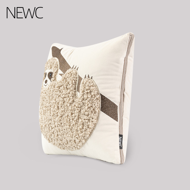 新宸优品 可爱卡通树懒纯棉抱枕被子两用办公室午睡女生睡觉靠枕