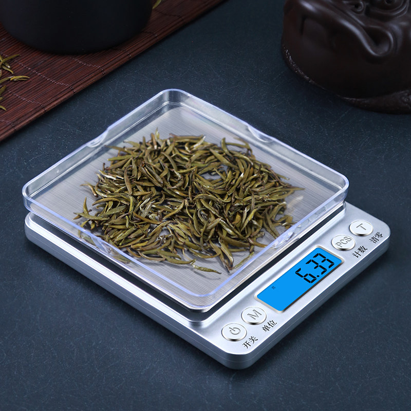 高精度精准克数电子秤厨房称茶叶专用电子量茶称小型茶器商用克称
