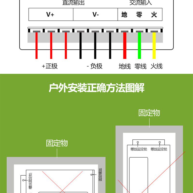 J-5V-350W工程亮化防雨专用开关电源70A灯箱LED发光字广告变压器