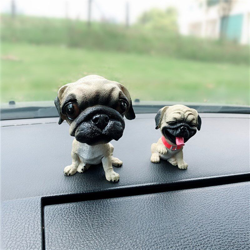 创意汽车摆件可爱摇头狗狗车内饰品高档中控台车载车上装饰用品男