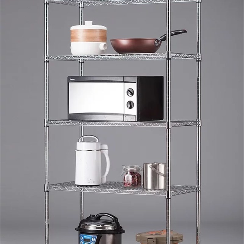 长50长60长70宽35置物架不锈钢色微波炉烤箱架厨房整理架阳台花架