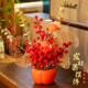 2025蛇年春节新年装 饰花福桶摆件发财果过年年货客厅场景布置挂件