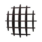 实木博古架多宝阁展示架中式 摆件茶具收纳架茶杯架圆形壁挂置物架